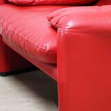 Maralunga armchair and ottoman by Vico Magistretti for Cassina