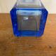 Estelle Antique Colored Whisky/Liqueur Decanter + Blue Crystal Stopper