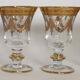 Service 12 glasses decoration engraved gold border