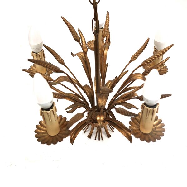 Lampe suspendue Hollywood Regency de Hans Kögl réalisée dans les années 1960