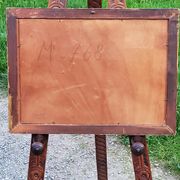 Oil on landscape panel Étampes May 1929 CLAUDE MIRBEL