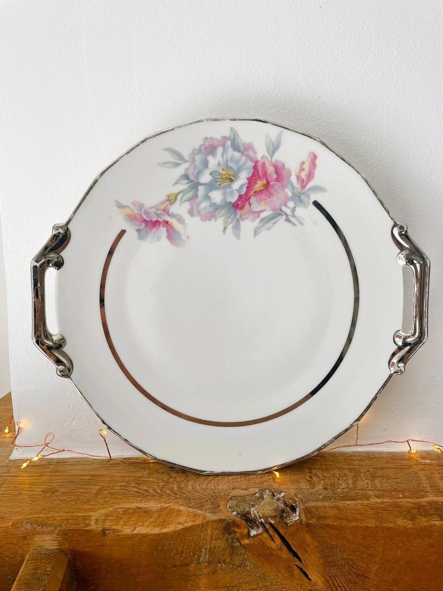Peony porcelain dish