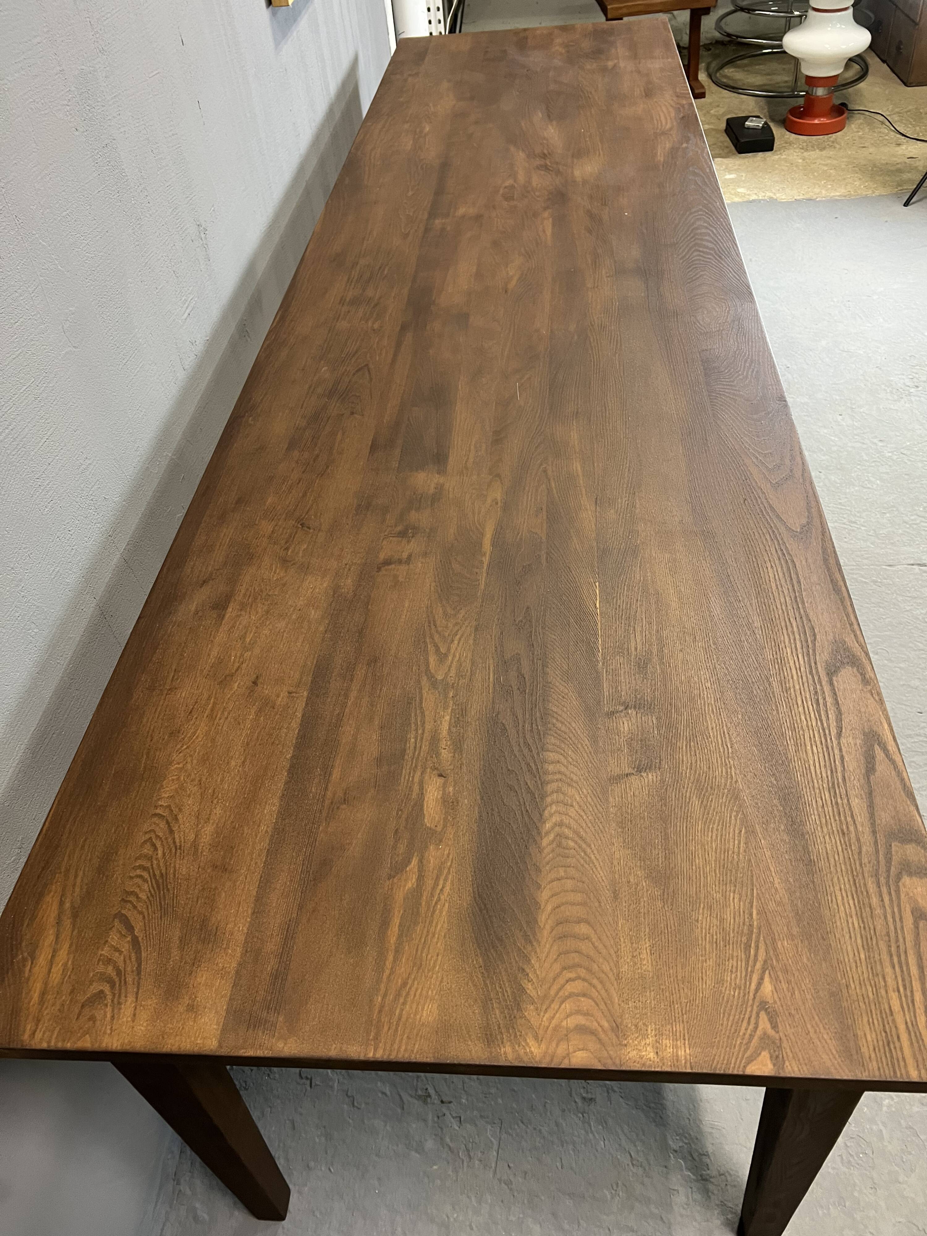 Farmhouse table "Dark Brown", spindle legs XXL 300 X 90 cm