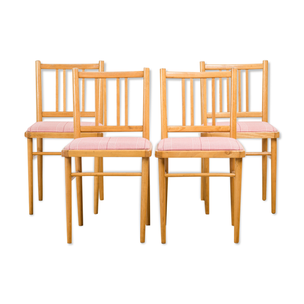 Set of 4 dining chairs from Ton, 1970s