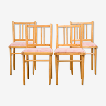 Set of 4 dining chairs from Ton, 1970s