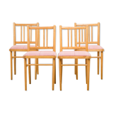 Set of 4 dining chairs from Ton, 1970s