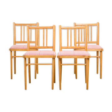 Set of 4 dining chairs from Ton, 1970s