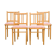 Set of 4 dining chairs from Ton, 1970s