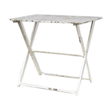 Folding metal table