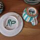 Robert Picault (1919-2000) - Série de 4 tasses et 4 sous tasses en faience