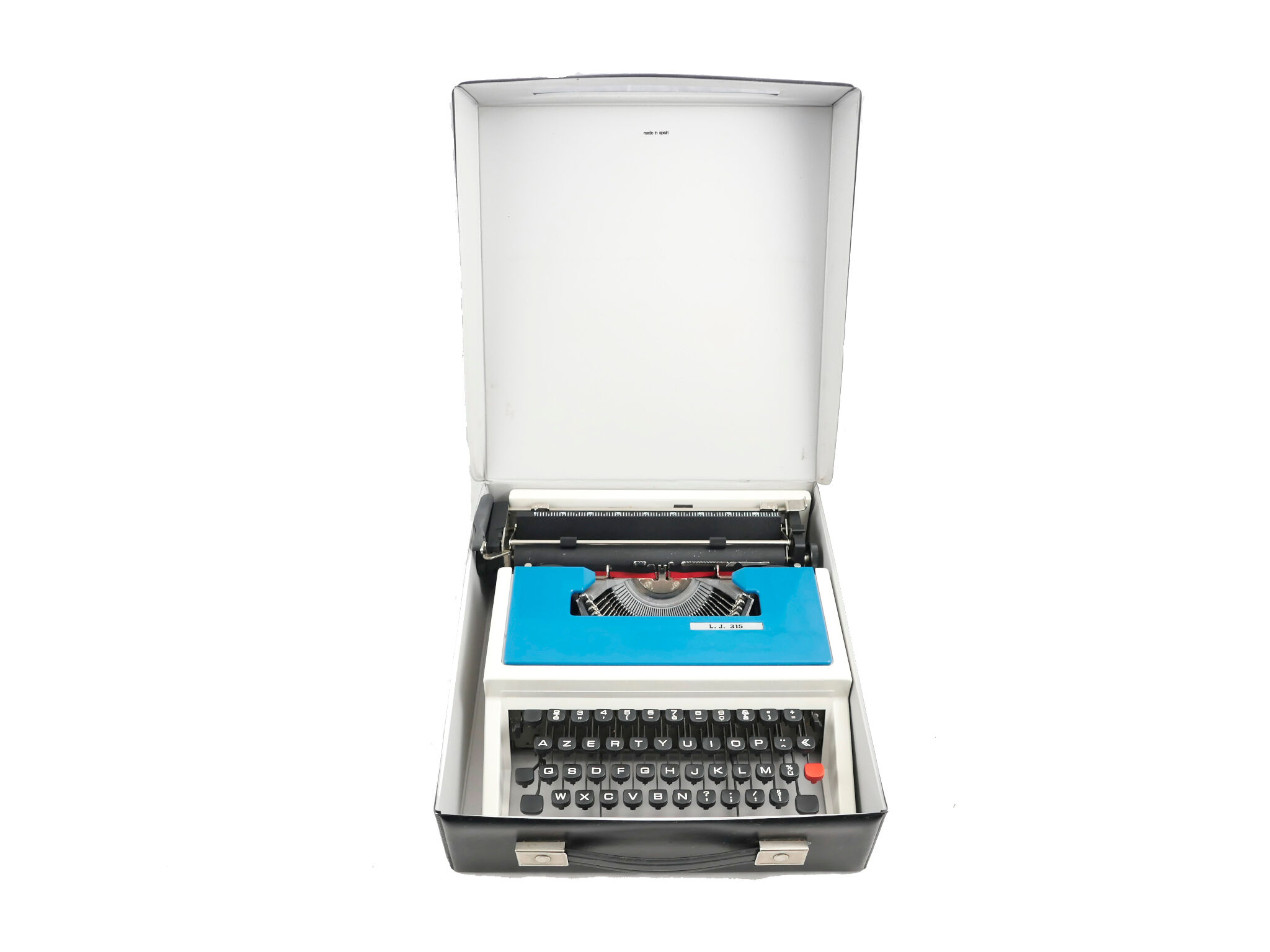 Underwood 315 vintage blue typewriter