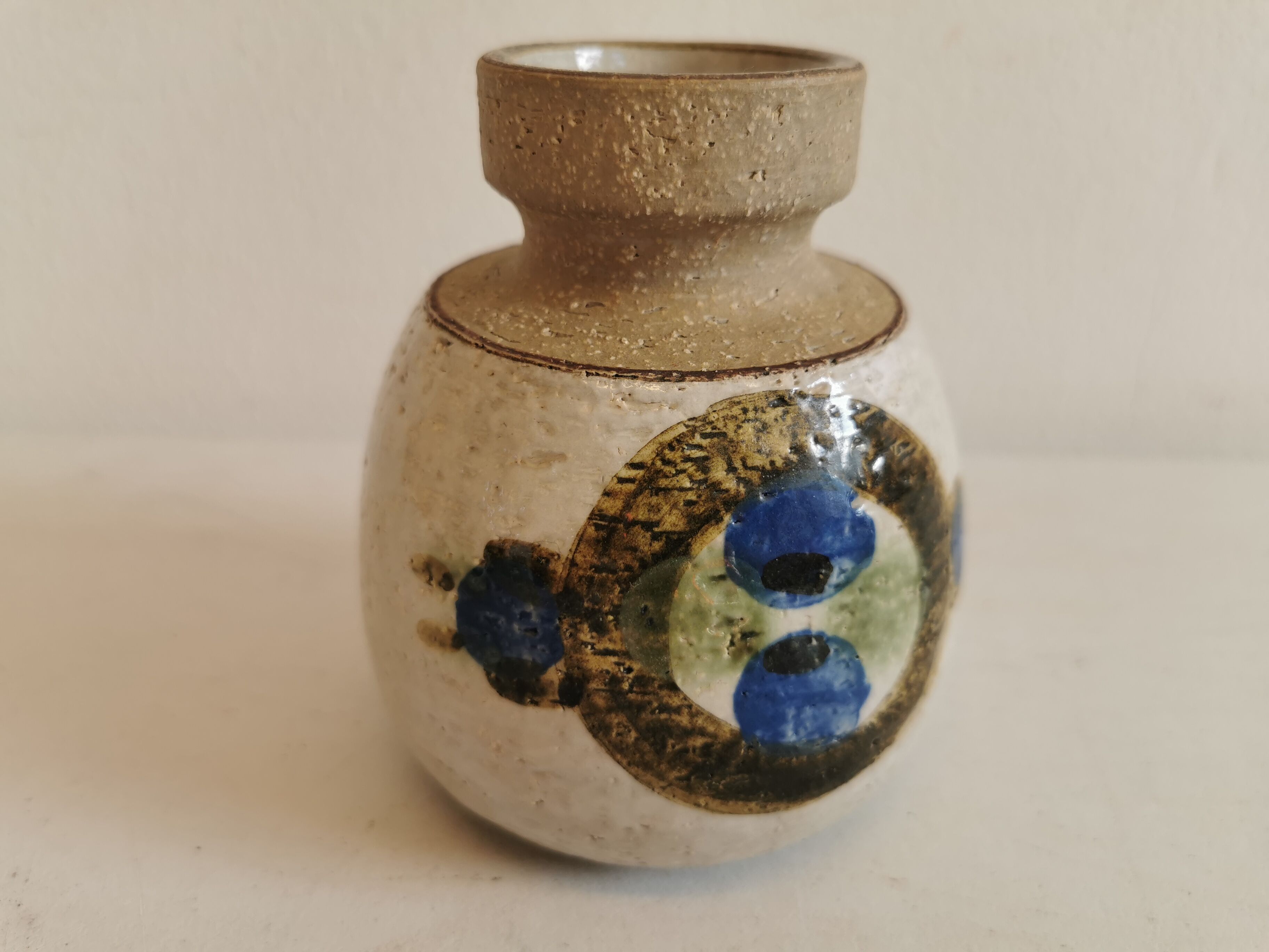 Vase from Danish Søholm art pottery, Bornholm 1960s.