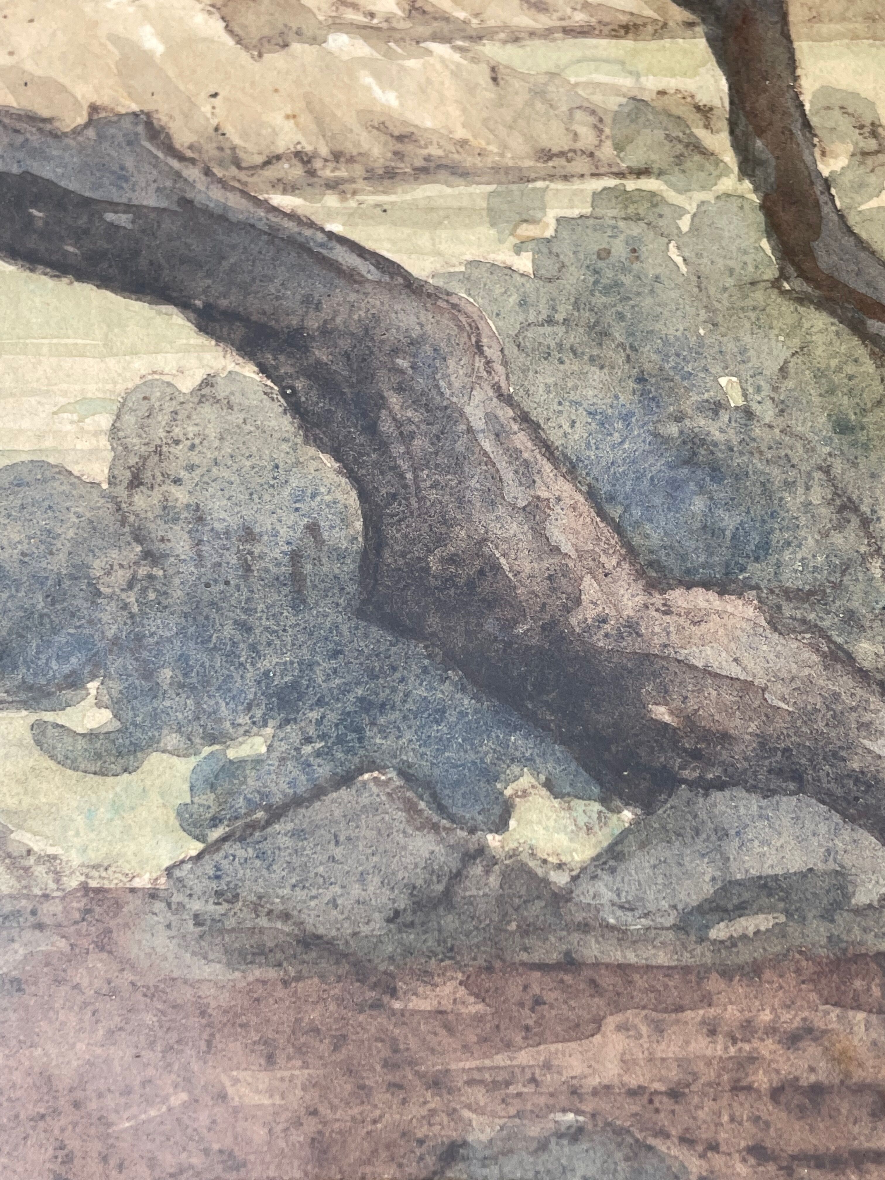 Painting watercolor Marine 1926