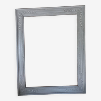 Large old gray patinated frame