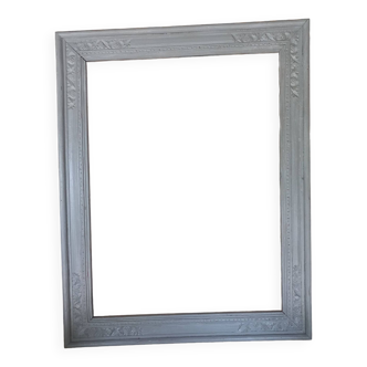Large old gray patinated frame