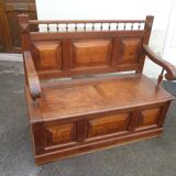 Banc coffre en chêne