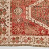 4x8 Red & Cream Tribal Vintage Rug 135x255Cm SK 22292