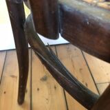 Fluted bistro chair in early 1900