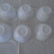 6 white bowls with arcopal twists france
