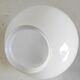 Plafonnier en bakélite et globe opaline blanc, années 50/60