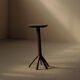 Solid wood side table, Art-Populaire, Auvergne, 19th century