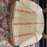 Suite of 6 Louis Philippe straw chairs