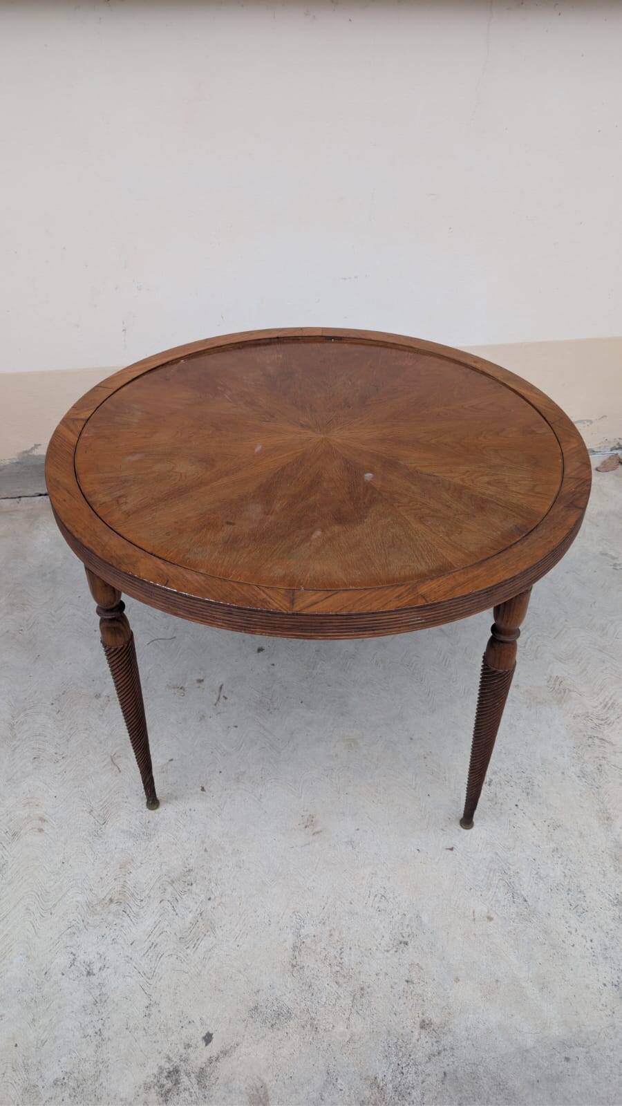 Interwar Italian Rationalist Set: Table and 4 Chairs