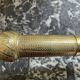 Pair of torch candle holders in chiseled gilded bronze XIXEME