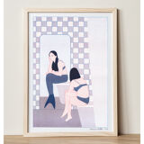 Affiche illustration, risographie A4, édition limitée