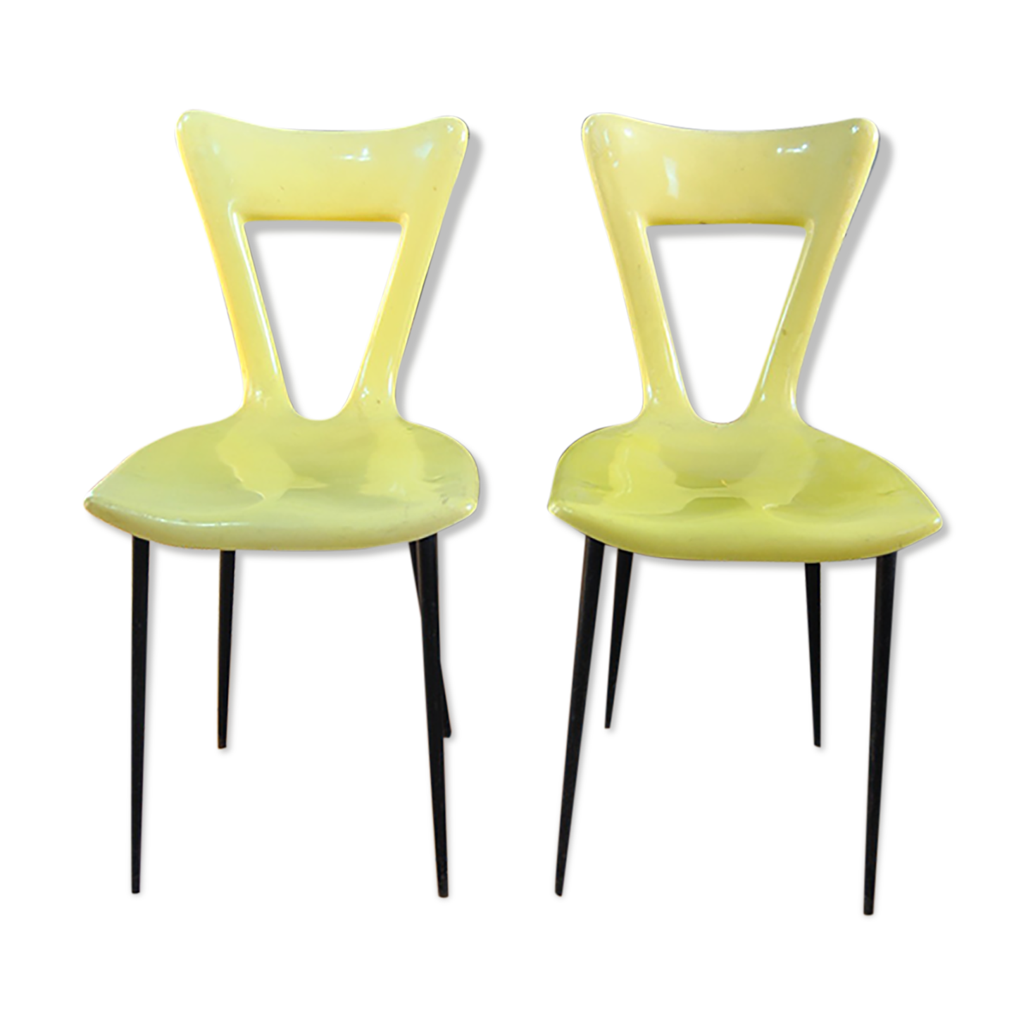 Pair of Gilac vintage 70s design chairs
