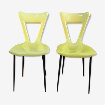 Pair of Gilac vintage 70s design chairs