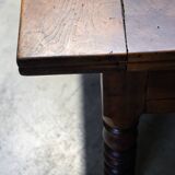 Passementier table with wooden drawers Walnut - France Lyon 1880'