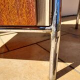 Pair of chrome boarding bedsides