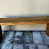 Booster bench Reconstruction in raw solid oak
