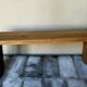Booster bench Reconstruction in raw solid oak
