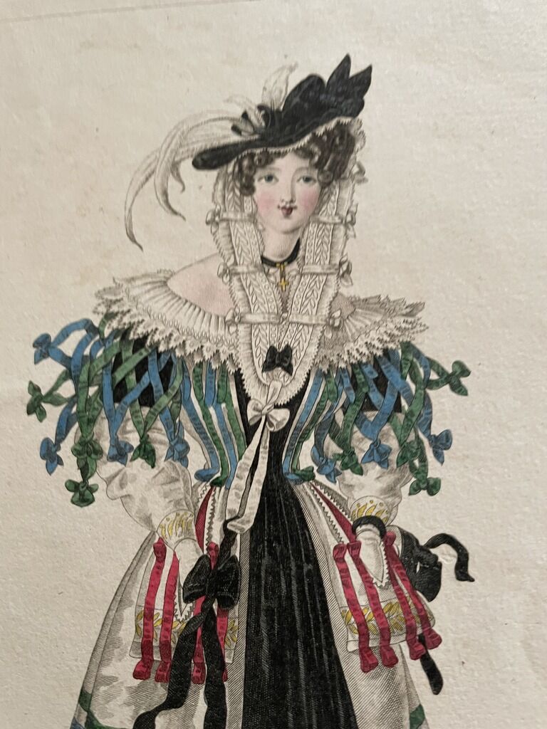 Board of the diary of ladies and fashions 1827