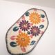 Floral cake dish in Boch brothers earthenware
