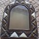 Miroir marocain laiton doré 12x14cm