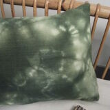 Cushion in old recolored linen