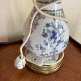 Porcelain and brass lamp base H 41cm