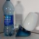 Scandinavian wall lamp in opaline globe and polycarbonate base 70s