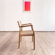 Fauteuil rare modèle 62 par Niels O. Møller en chêne, Danemark