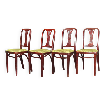 Set of 4 Art Deco chairs by Thonet, No. A78, circa 1930