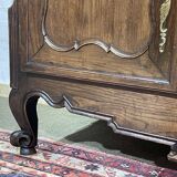 Buffet with 2 bodies in oak and chestnut, Breton work, late 18th century.