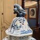 Large baluster vase with parrot - Holland, Delft 19th century