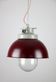 Vintage burgundy big industrial hanging light from TEP