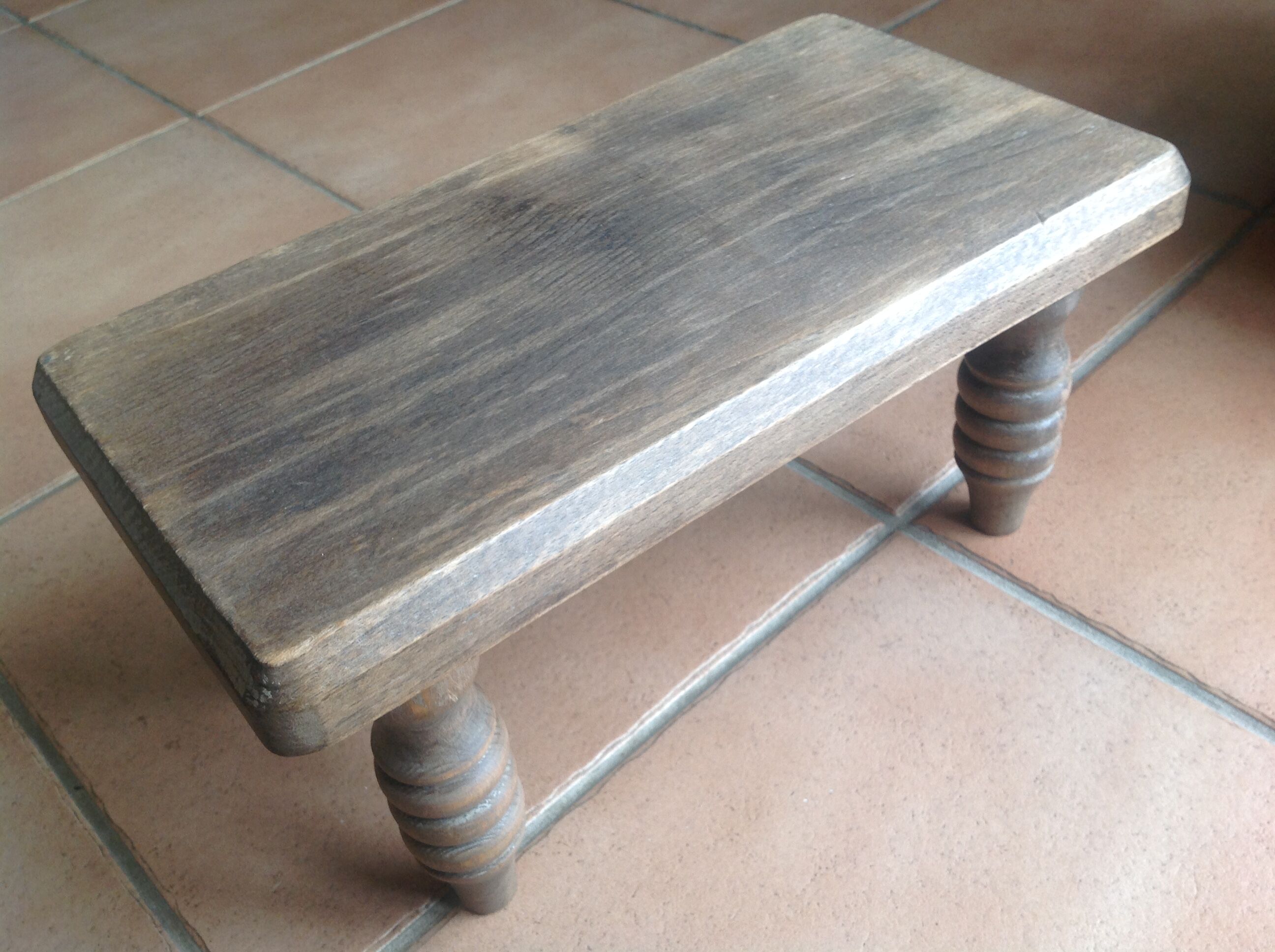 Old oak stool or footstool