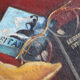 Still Life with Books, Glasses and Gitane, Audebrand