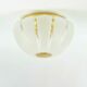 Very Large Space Age Glass & Brass Ceiling Light from Limburg, Germany, 70s