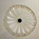 Suspension Murano frosted glass with orange splashes